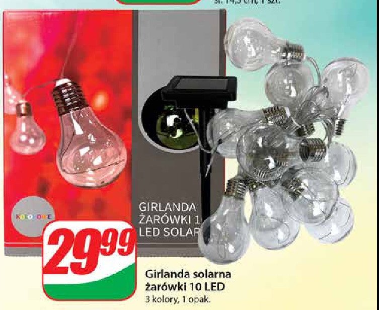 Girlanda 10 lampek led promocja