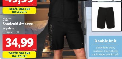 Spodenki dresowe s-xl Crivit promocja