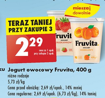 Jogurt truskawka Fruvita promocja