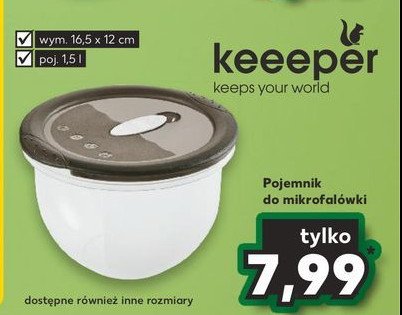 Pojemnik na żywność 1.5l Keeeper promocja