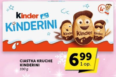 Ciastka kruche Kinderini promocja w Euro Sklep