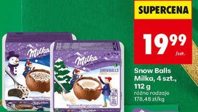 Czekoladowe kule Snow Balls 4 szt. promocja w Biedronka