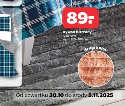 Dywan futrzany 120x180 cm promocja w Netto