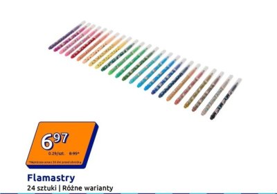 Flamastry 24 szt. promocja w Action