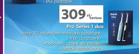 Szczoteczka eleketryczna duo ORAL-B PRO 3 promocja w Auchan