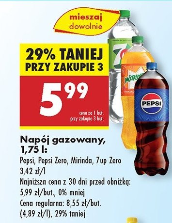 Napój orange Mirinda promocja w Biedronka