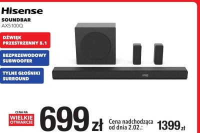 Soundbar AX5100Q promocja w RTV EURO AGD