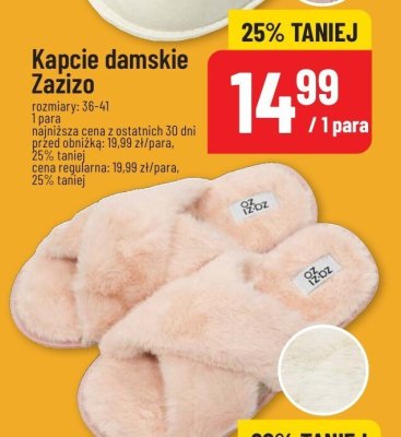 Kapcie damskie Zażizo różne kolory rozmiary: 36-41 1 para promocja w POLOmarket
