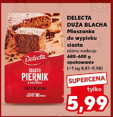 Ciasto piernik korzenny z miodem Delecta promocja w Kaufland