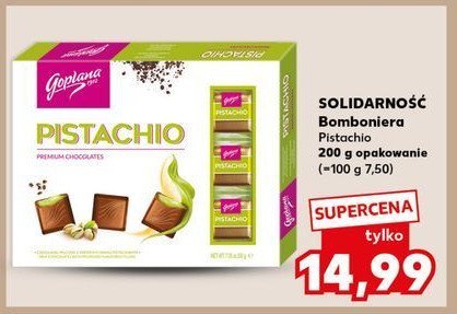 Czekoladki pistachio Goplana promocja