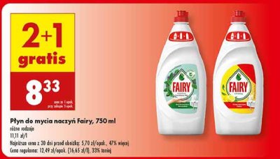 P艂yn do mycia naczy艅 teatree & mint Fairy sensitive promocja