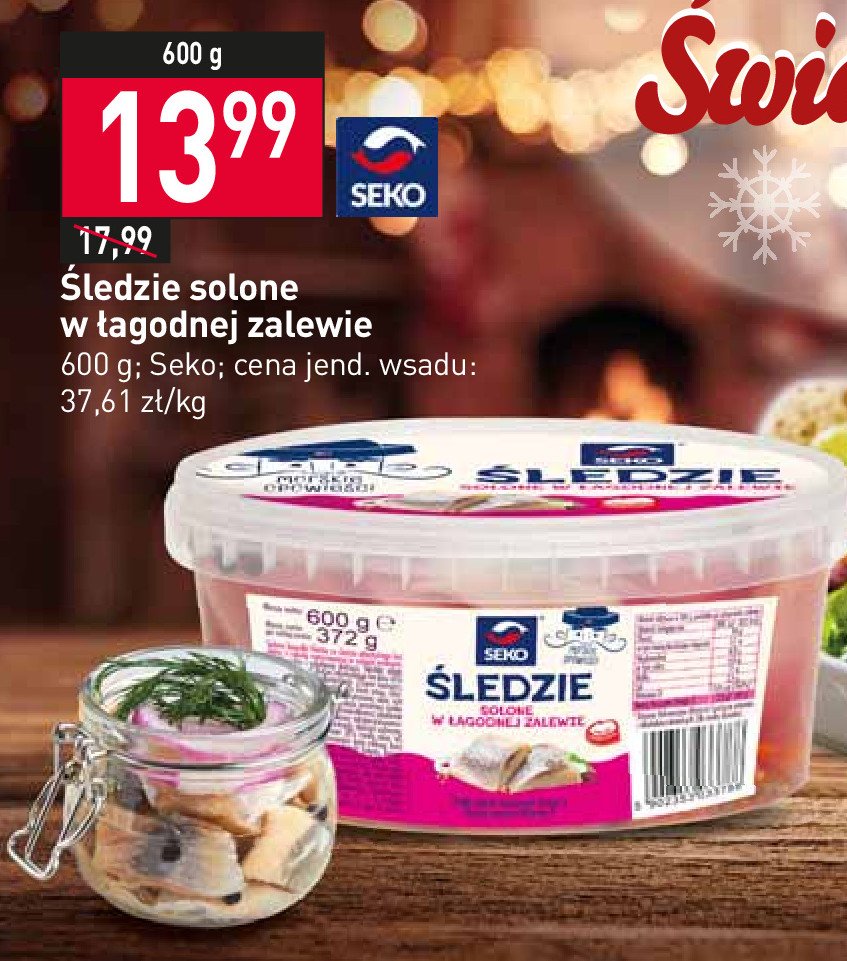 Śledzie solone w łagodnej zalewie Seko promocja
