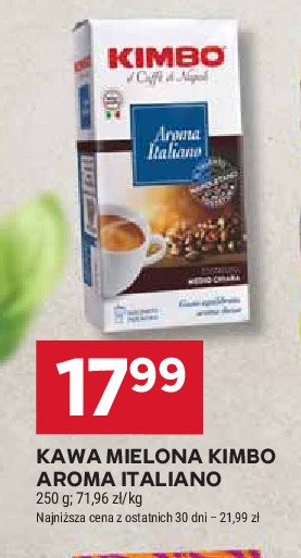 Kawa Kimbo aroma italiano promocja