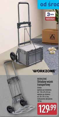 Składany wózek transportowy WORKZONE promocja w Aldi