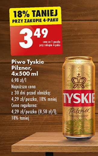 Piwo Tyskie pilzner promocja