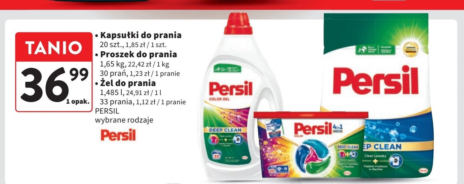 Kapsułki do prania 4in1 deep clean Persil color promocja