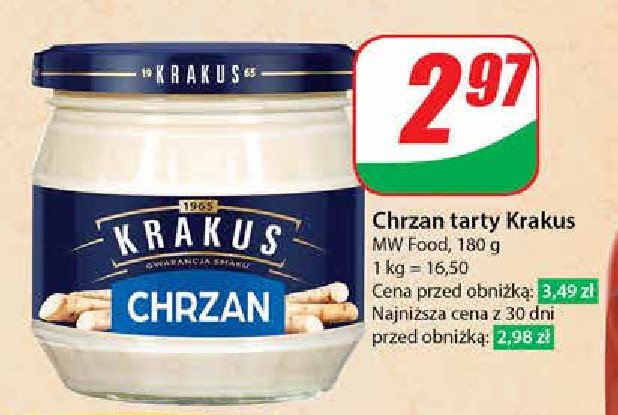 Chrzan Krakus maspex promocja w Dino