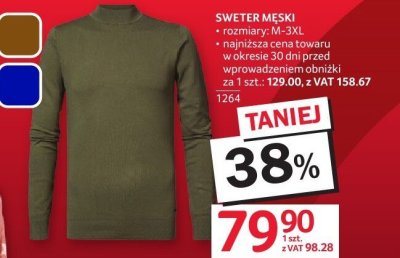 Sweter męski promocja w Selgros