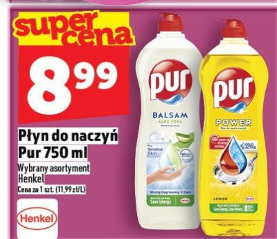 Płyn do naczyń Pur 750 ml promocja w TOPAZ