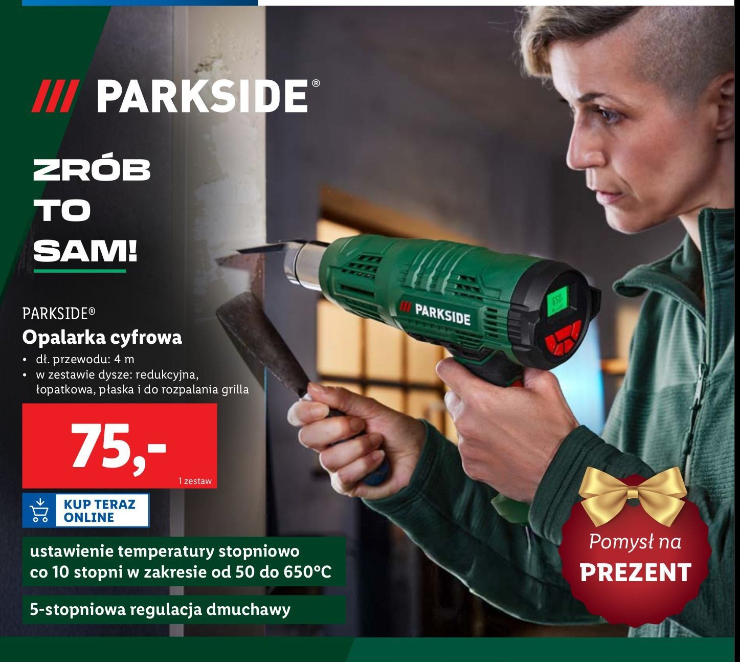 Opalarka cyfrowa Parkside promocja w Lidl