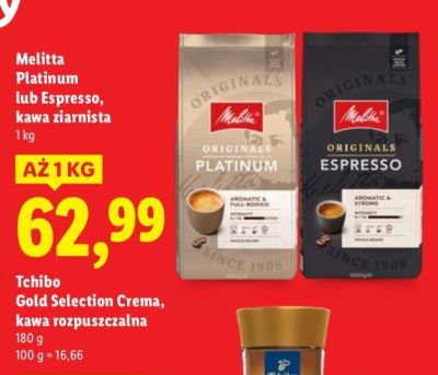 Kawa Tchibo Gold Selection Crema rozpuszczalna promocja w Lidl