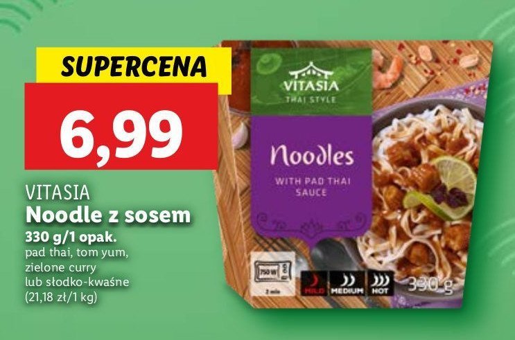 Makaron z sosem pad thai Vitasia thai promocja