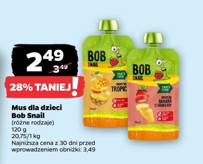 Mus dla dzieci Bob Snail (różne rodzaje) promocja w Netto