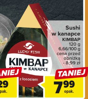 Kimbap z łososiem Lucky fish promocja