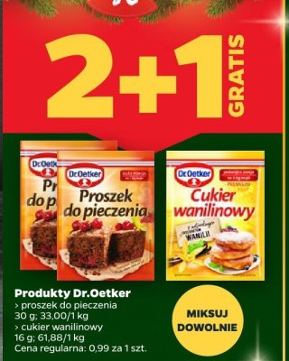 Cukier wanilinowy lub proszek do pieczenia 2+1 GRATIS promocja w Netto