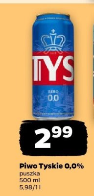 Piwo Tyskie 0,0% promocja w Netto