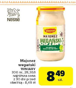 Majonez wega艅ski Winiary promocja