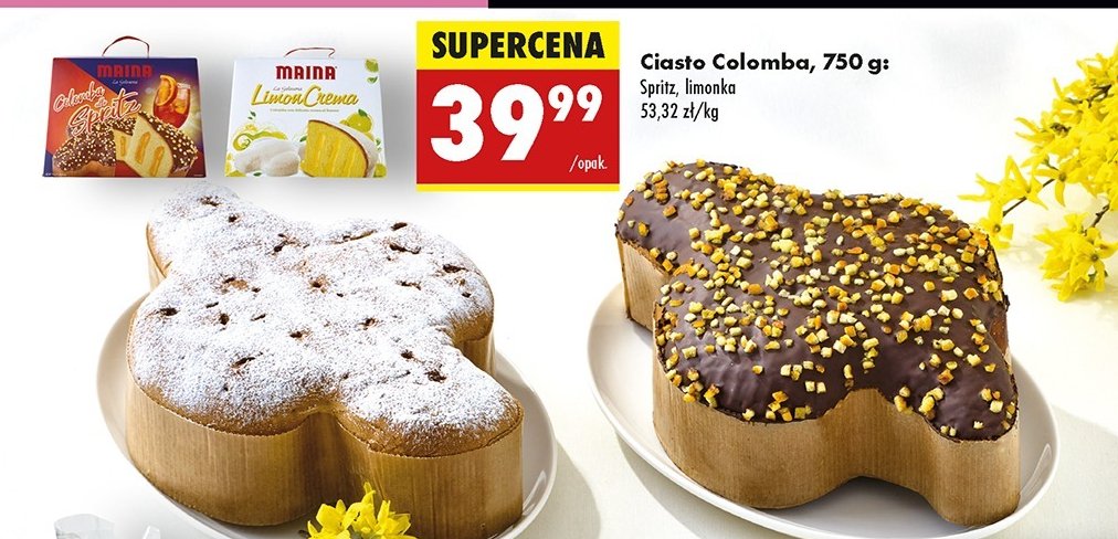 Ciasto colomba limon crema Maina promocja