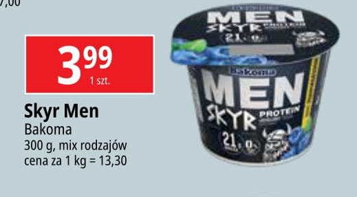 Jogurt jagoda Bakoma men skyr protein promocja