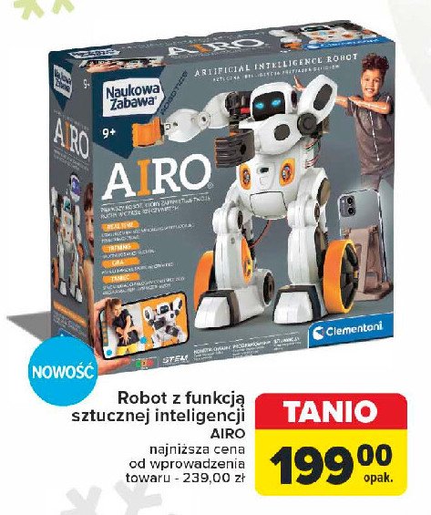 Robot airo Clementoni promocja w Carrefour