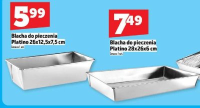 Blacha do pieczenia Platino 28x26x6 cm promocja w TOPAZ