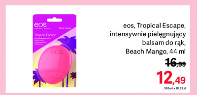 Balsam do r膮k tropical escape Eos promocja