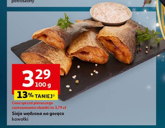 Sieja wędzona na gorąco promocja w Auchan