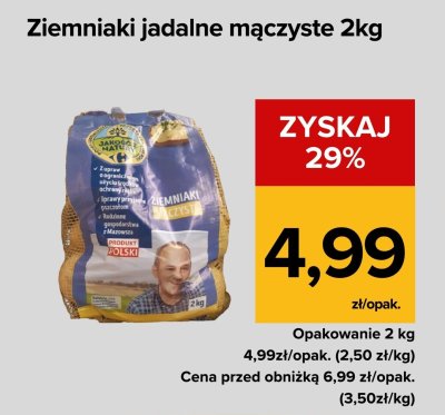 Ziemniaki jadalne promocja w Supeco