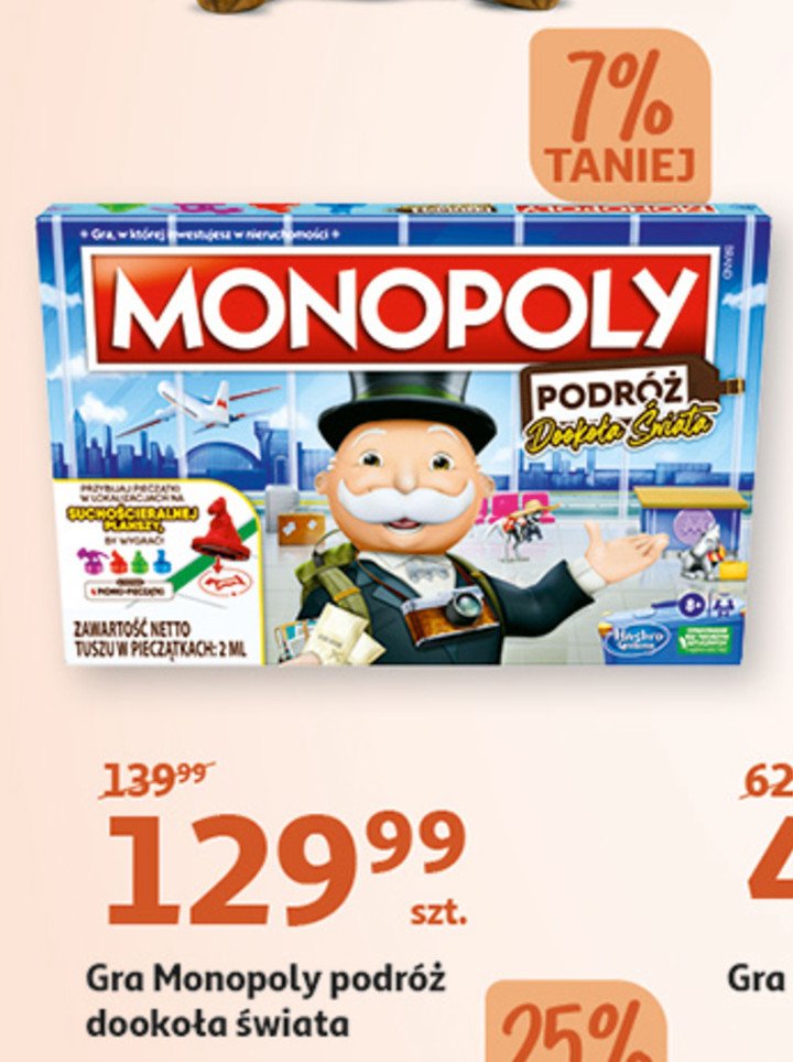 Gra podróż dookoła świata Monopoly promocja