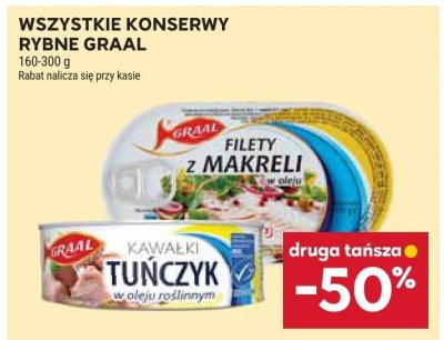 Konserwy rybne Graal promocja w Stokrotka