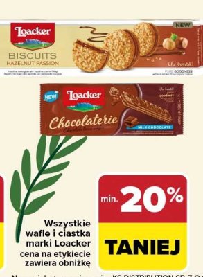 Wafle i ciastka wszystkie rodzaje od -20% Loacker promocja w Carrefour
