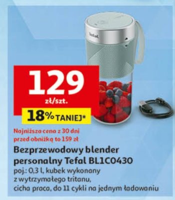 Blender bezprzewodowy personalny Tefal BL1CO430 promocja w Auchan