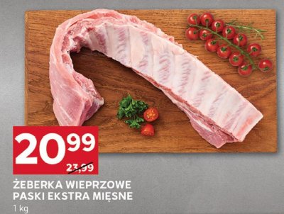 Żeberka wieprzowe paski ekstra mięsne promocja w Stokrotka