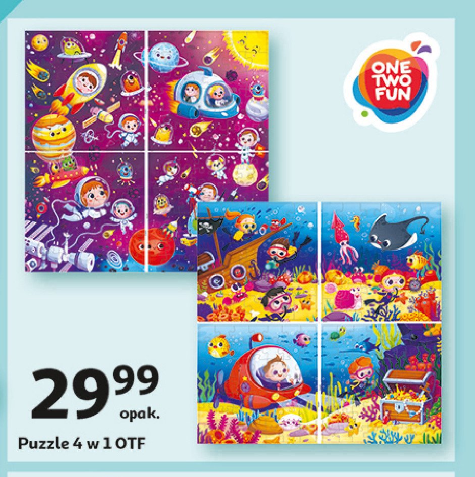 Puzzle 4w1 One two fun promocja