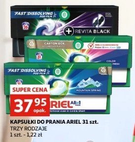 Kapsułki do prania ARIEL REVITABLACK promocja