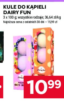 Kule do kąpieli miód karmel brzoskwinia Dairy fun promocja