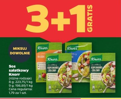 Sos sałatkowy, różne rodzaje 3+1 GRATIS promocja w Netto