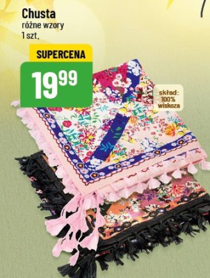 Chusta z frędzlami 100% wiskoza promocja w POLOmarket