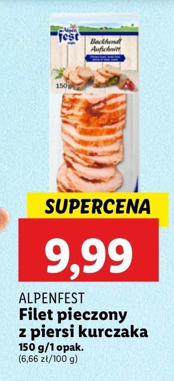 Filet pieczony z piersi kurczaka Alpen fest promocja