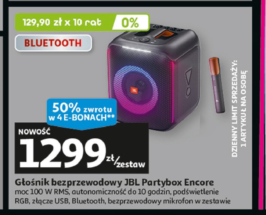 Głośnik partybox encore Jbl promocja